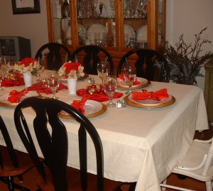 Christmas table