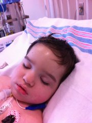 Robot Boy after his tracheostomy and g-tube surgeries. Source: http://doodlesrobotboy.wordpress.com